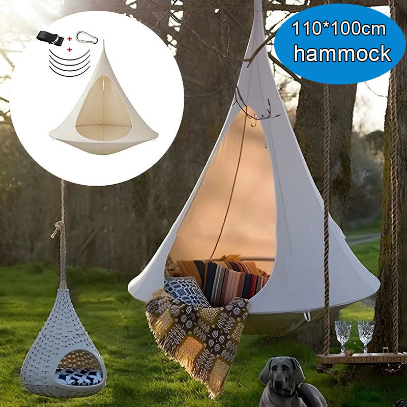 Outdoor Furniture Heavy - Wodoodporny hamak dwuosobowy typu kokon, krzesło