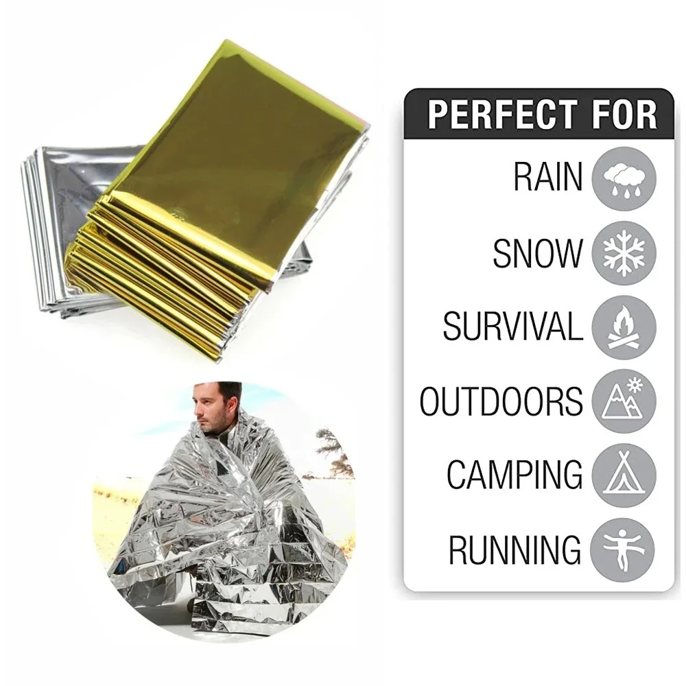 Outdoor Rug Waterproof - 5 szt. Termiczny kocyk ratunkowy składany,