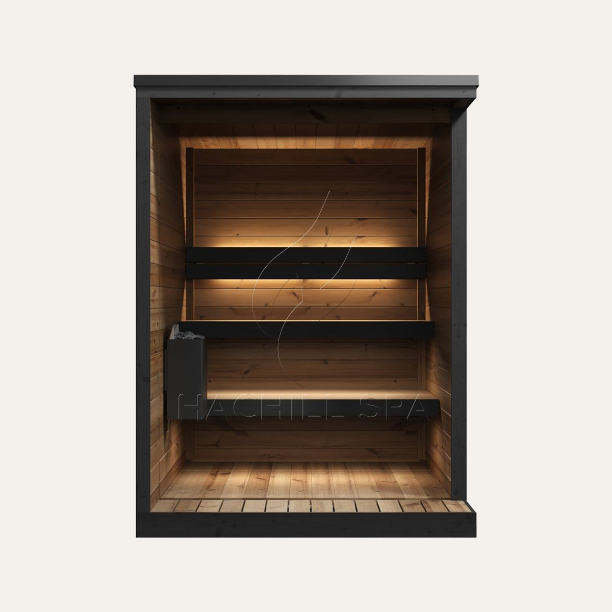 Zewnętrzna sauna SaunaGym dla  – Outdoor Furniture Europe recenzja i cena