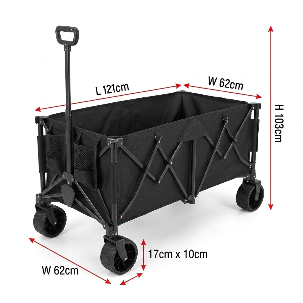 Wózek składany, wytrzymały, z  – Outdoor Furniture Heavy recenzja i cena